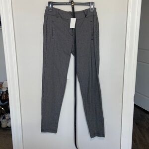 Shine star striped stretch work pants